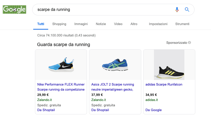 SERP-google-shopping